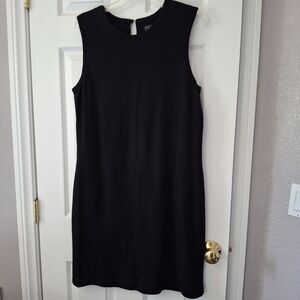 NWT Vintage Chaya Womens Black Fitted A Line Sleeveless Dress Sz L ( M ) Knit